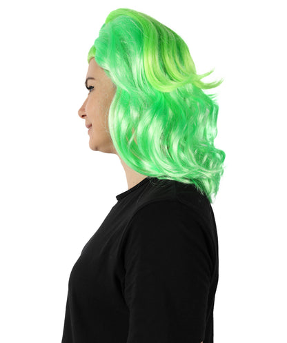 HPO Women Styled Wavy Multiple Wig – Pre-Styled and Ready to Ship for Halloween Costume Parties – Synthetic Fibers Hair, Comfortable Fit and Perfect for Instant Character Transformations!