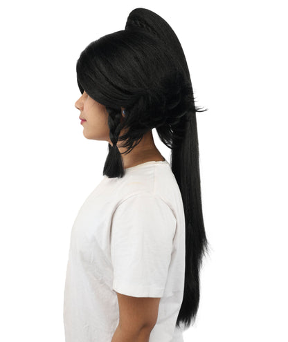 HPO Adult Women's Alien Nature Spirit Hair | Multiple Color Options | Soft Textured Bob with Beaded Braids, Heat Resistant Synthetic Fiber & Breathable Mesh | Halloween, Fantasy Roleplay, Themed Party, Theater & Carnival