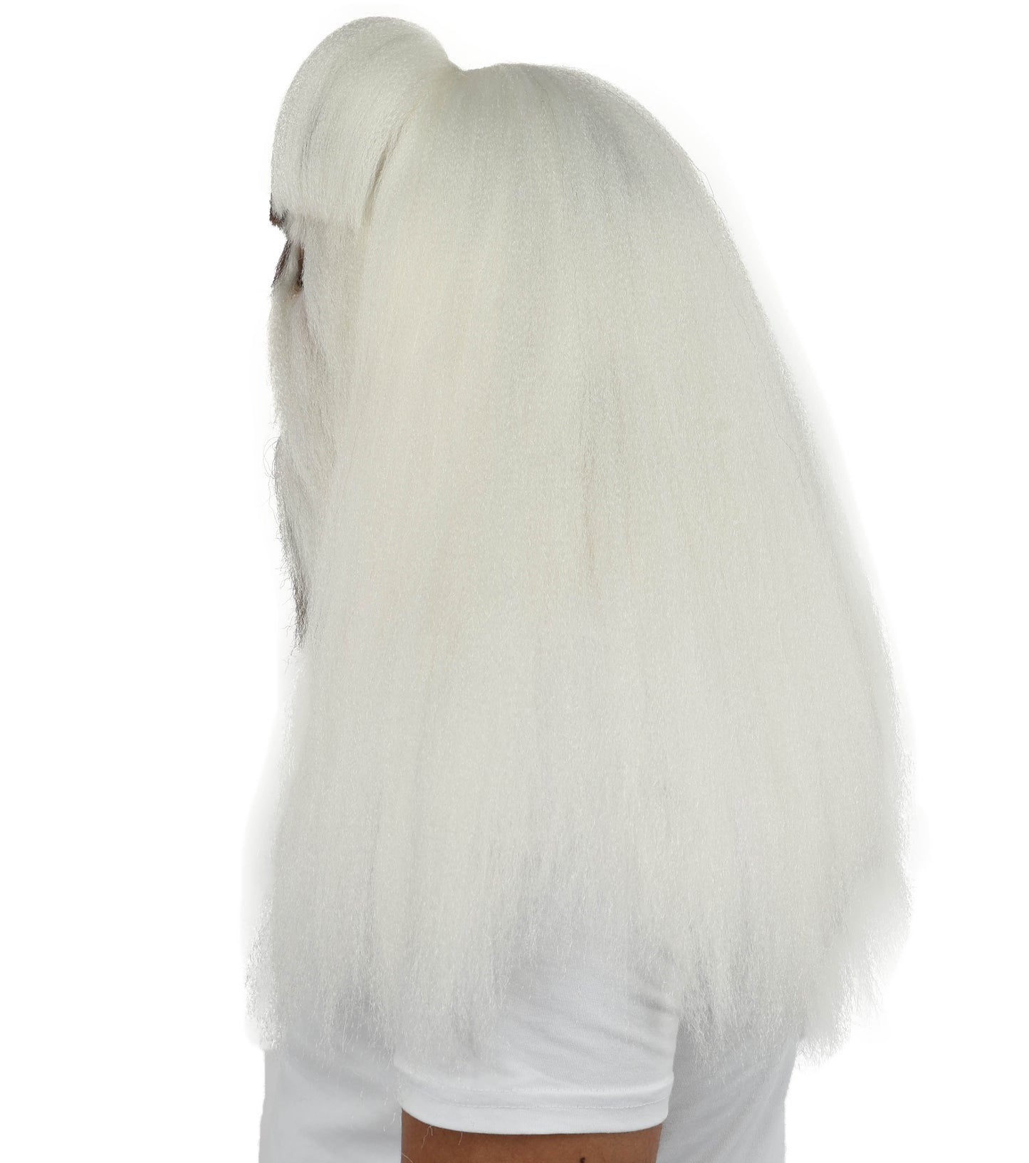 HPO  Extreme Hairy Person Two Part Costume, Mask and Bundle Set - Full-Body Hair Suit Extra-Long Costume Wig for Halloween, Cosplay & Parties - Multiple Color Options