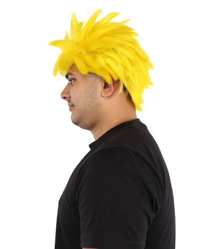 HPO Adult Men's Japanese Superhero Manga Spiky Wig |  Multi Color Options
