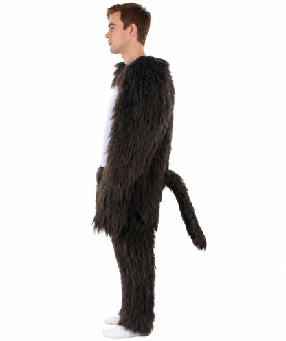 HPO Black and Grey Gorilla Costume | Long Synthetic Fibers