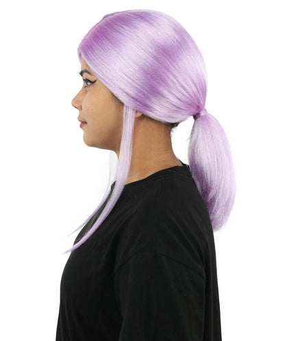 HPO Women’s Margo Gru-Inspired Long-Length Brown Wig | 17 Inch Hairpiece Halloween, Cosplay, and Themed Parties | Natural-Looking Synthetic hair with Capless Cap