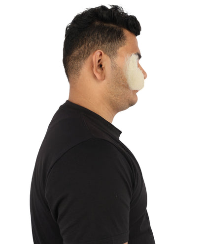 HPO Adult Men's Giant Mustache | Multiple Color Options | Self-Adhesive Fake Mustache | Realistic Costume Facial Hair Accessory for Halloween, Parties & Roleplay