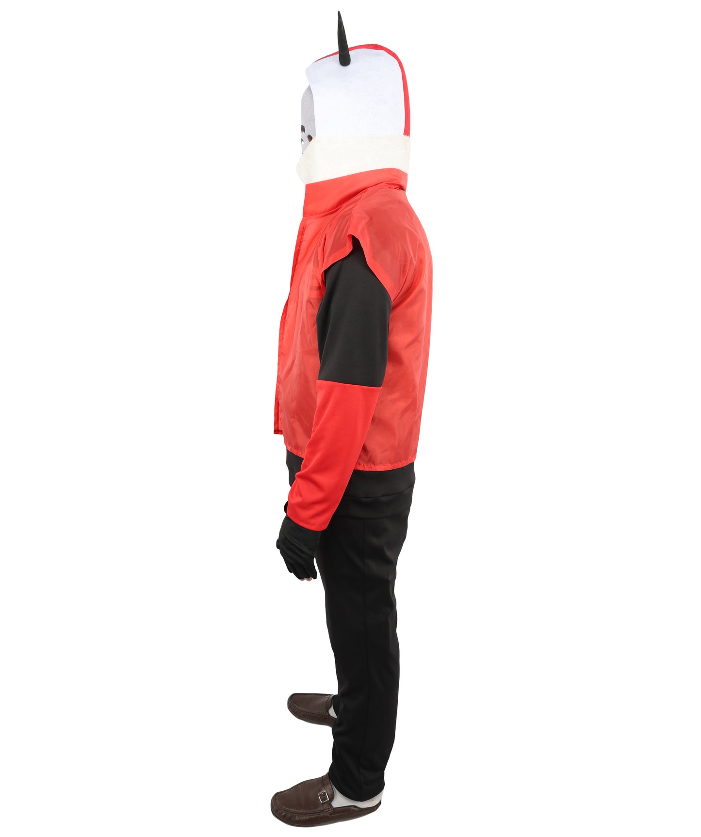 HPO Wasteland Rogue Tactical Gear Red & Black Costume | Structured NW and S.Fur Fabric Featuring Industrial Black and Red Contrast | Versatile for Costume Events, Stage Shows, and Epic Fantasy Parties