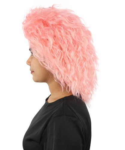 HPO Adult & Teen Women’s 15-Inch Curly Wig | Multiple Color Options | Wavy Voluminous Style | Idal for Costume, Cosplay, and Themed Events