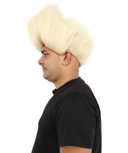 Hades God of Death |Multiple Color Fake Flame Spikes | Premium Halloween Wig