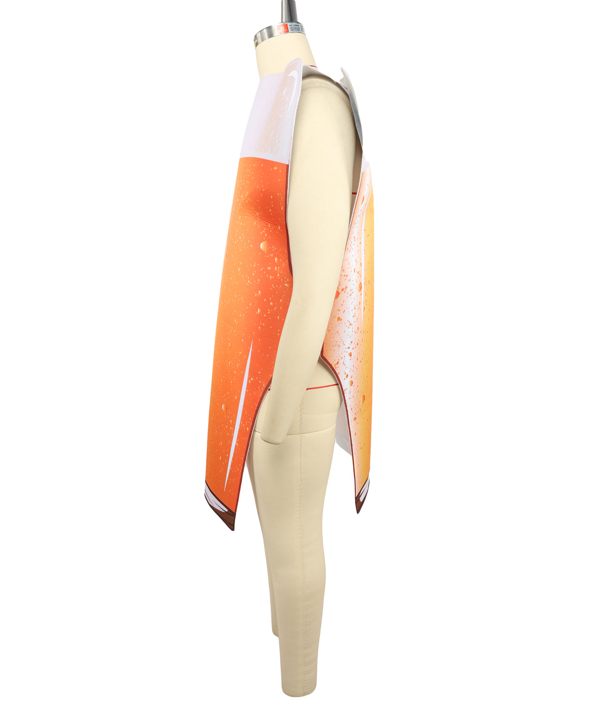 HPO Men's Beer Pint Costume | Yellow jersey and felt construction featuring a full-body beverage jumpsuit | Ideal for party, Halloween, cosplay, theater, drag, performance, costume events