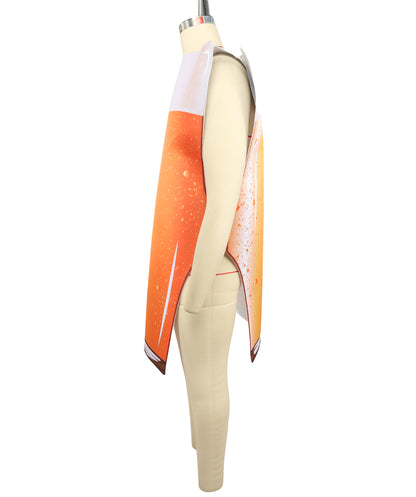 HPO Men's Beer Pint Costume | Yellow jersey and felt construction featuring a full-body beverage jumpsuit | Ideal for party, Halloween, cosplay, theater, drag, performance, costume events