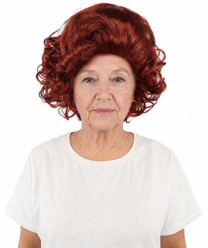 HPO Adult Women's Dame Edna Everage Wigs | Multiple Color Options | Drag Queen-Inspired Colorful Synthetic Hair for Parties, Stage Events | Breathable Capless Design