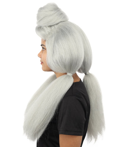 HPO Women’s High Volume Extra Long Yarn Twisted Bun Wig – Multiple Color Options | Bubble Ponytails Hairpiece with Capless Cap | Statement Headpiece for Halloween, Cosplay, Theater and Drag Looks