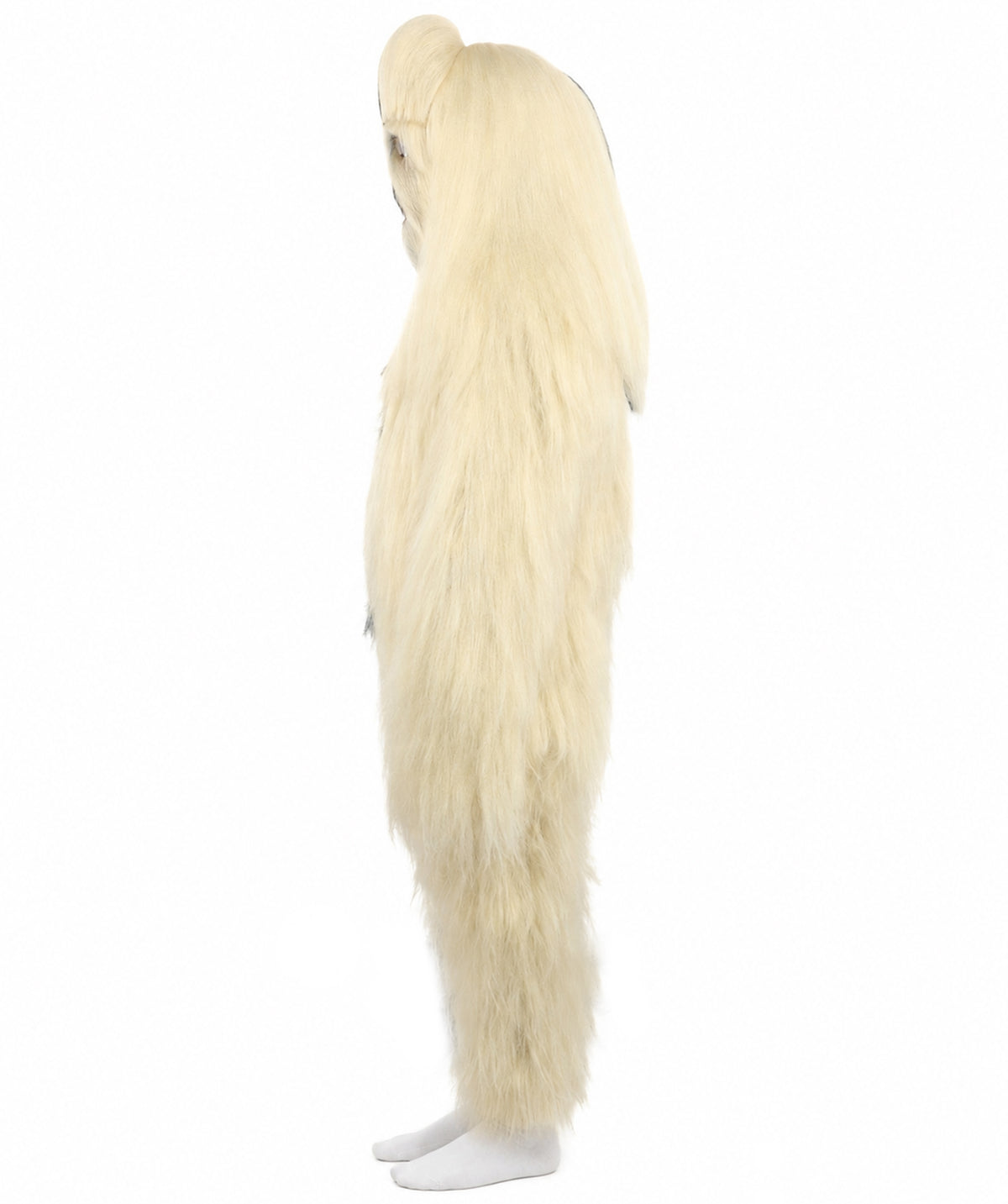 HPO Teen Extreme Hairy Person Two Part Costume, Mask and Bundle Set - Full-Body Hair Suit Extra-Long Costume Wig for Halloween, Cosplay & Parties - Multiple Color Options