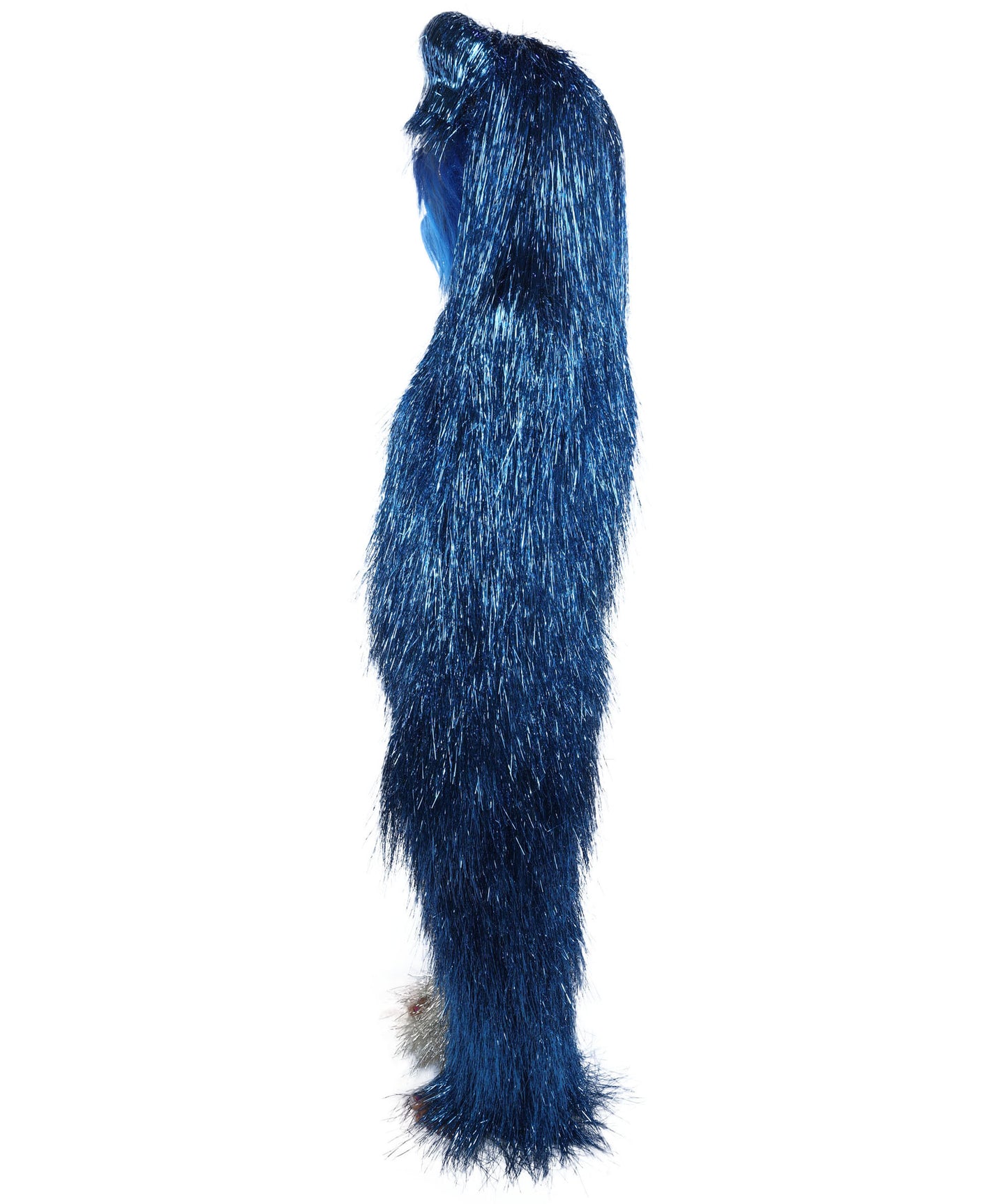 HPO Teen Extreme Hairy Two Part Costume Bundle & Mask Set - Full-Body Hair Suit Extra-Long Costume Wig for Halloween, Cosplay & Parties - Multiple Color Options