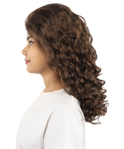 HPO Adult Women’s 16-Inch Medium Wig with Soft Curls | Multiple Color Options | Ideal for Cosplay, and Themed Events | Elegant, Versatile Hairpiece for Various Looks