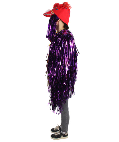 Adult Unisex DJ Tinsel Costume| Multiple Color Options