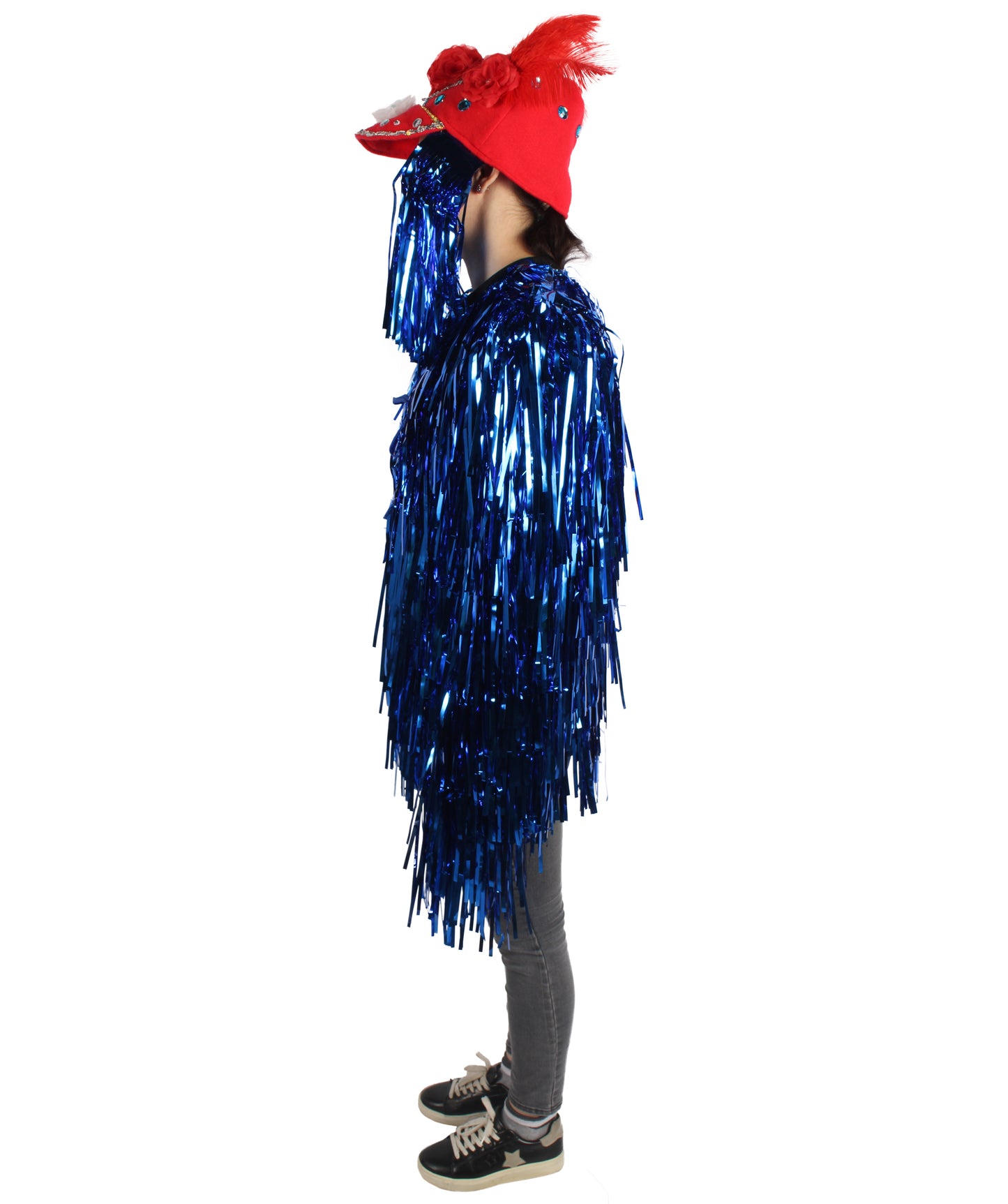 Adult Unisex DJ Tinsel Costume| Multiple Color Options