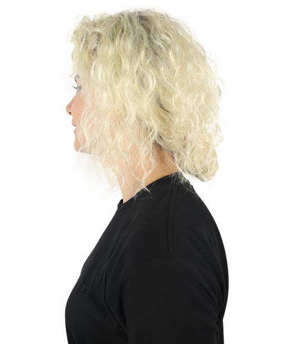 HPO Women's Sabrina Carpenter-Inspired Multiple Curly Wig for Glamorous Elegant Events, Breathable Caples Cap Flame-Retardant Synthetic Fiber