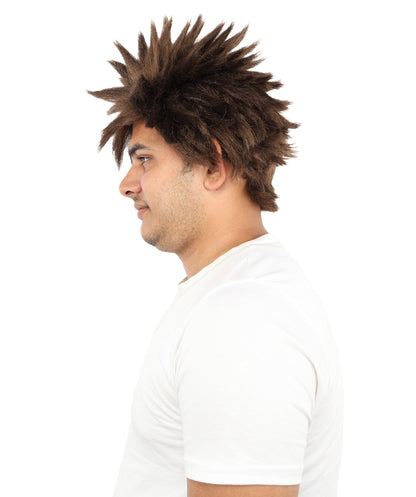 HPO Adult Men's Japanese Superhero Manga Spiky Wig |  Multi Color Options