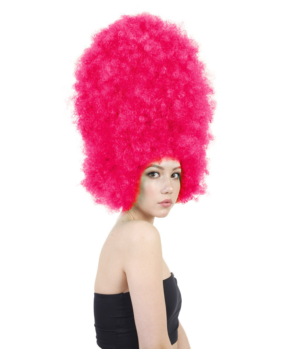 Super Sized Jumbo Afro Wig  Multiple Color | Halloween Party Online |  Flame Retardant Synthetic Fiber