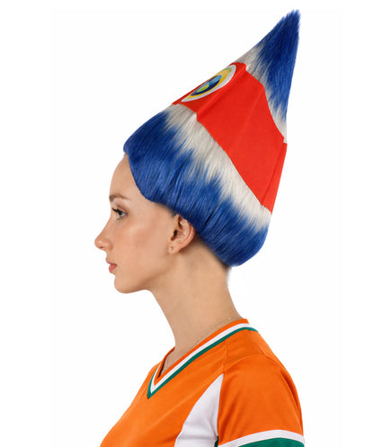 Women's  Flag Troll Wigs | Costa Rica | Premium Breathable Capless Cap