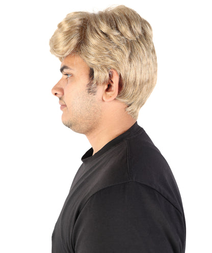 HPO Adult men's Elite Style Task Force Leader Wig | Sandy Ash Blonde Tactical Cosplay Wig with Adjustable Cap for Costume, Halloween & Conventions