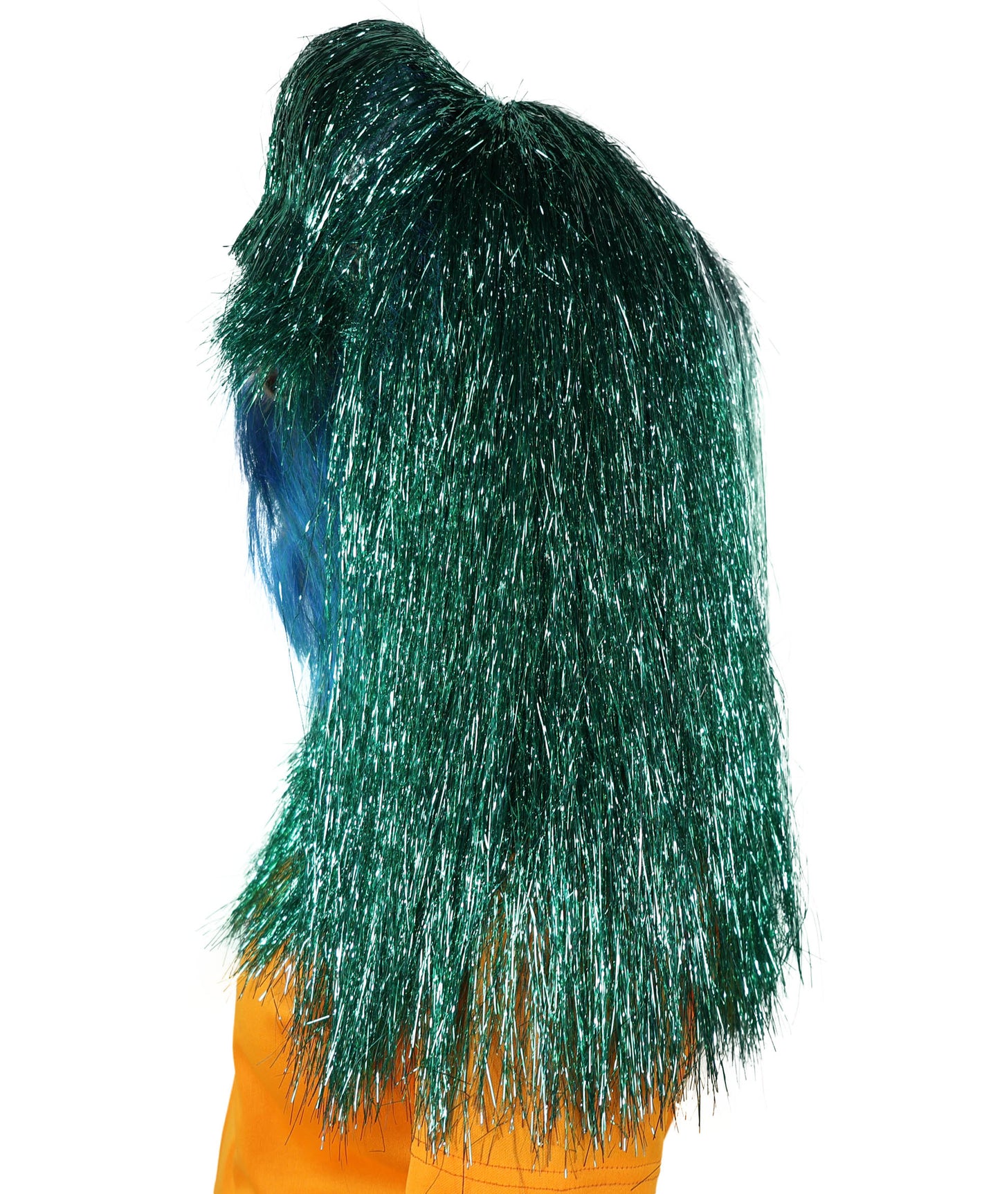 HPO Teen Extreme Hairy Two Part Costume Bundle & Mask Set - Full-Body Hair Suit Extra-Long Costume Wig for Halloween, Cosplay & Parties - Multiple Color Options