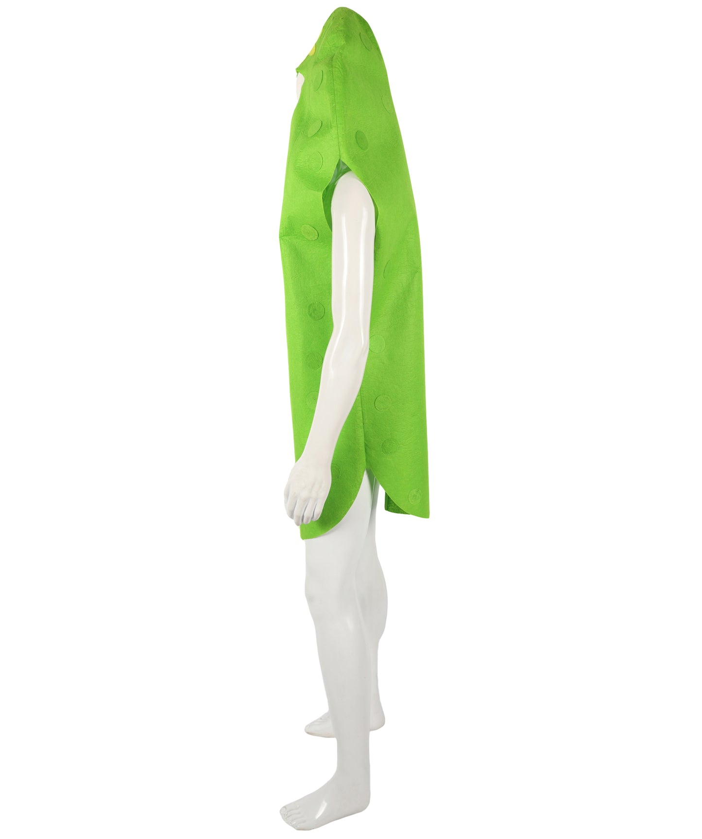 HPO Green Cucumber Jumpsuit Costume - Giant Vegetable Tunic, Fun and Quirky, Perfect for Parties, Vibrant Green