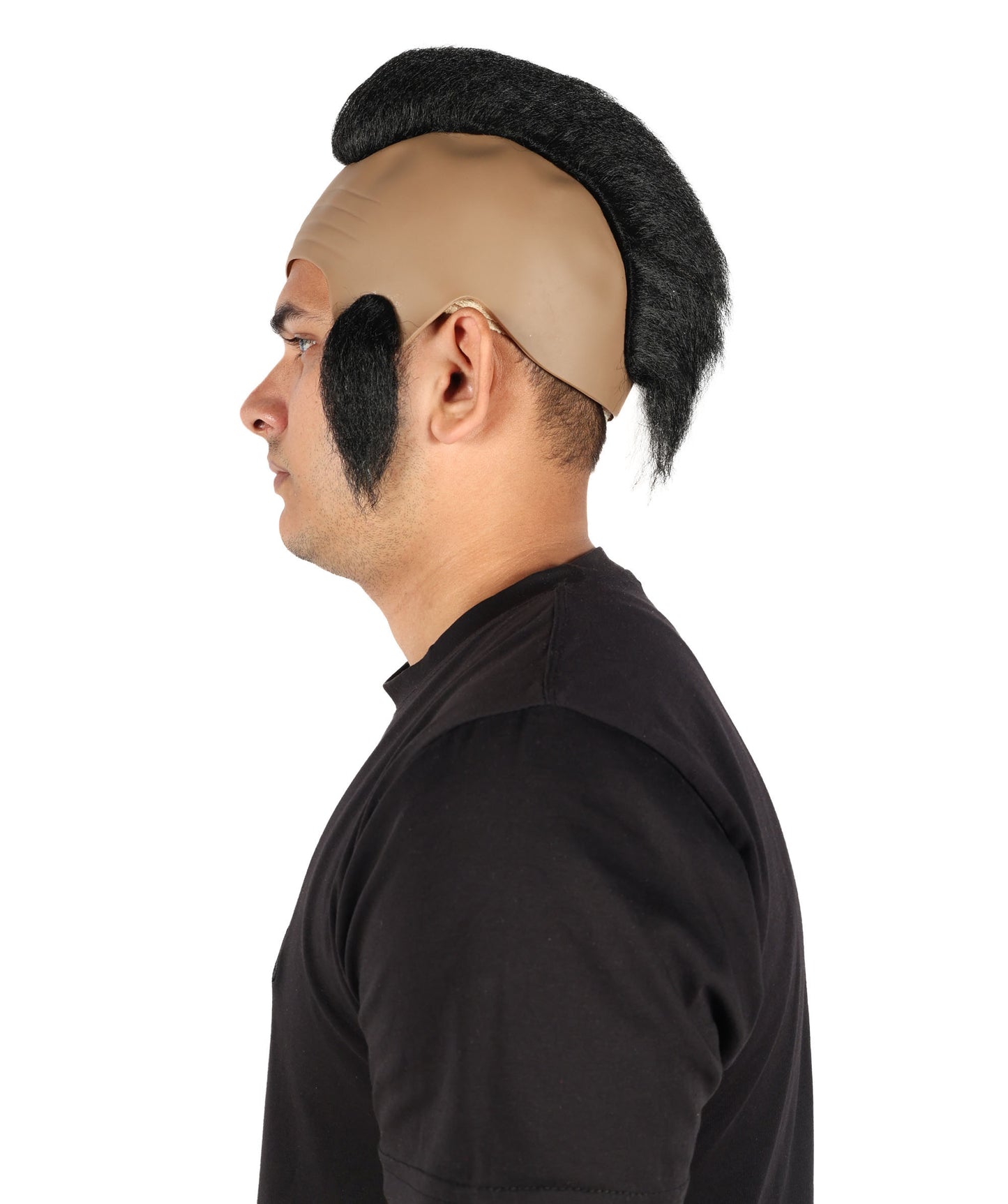 HPO Men’s Tough Black Guy T Mohawk Wig| Perfect for Halloween| Flame-retardant Synthetic Fiber