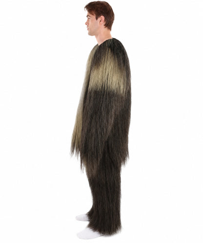 Long Hairy Elder Warrior Ape Military Leader Resistance Fighter Costume | Brown & Blonde Cosplay Costume