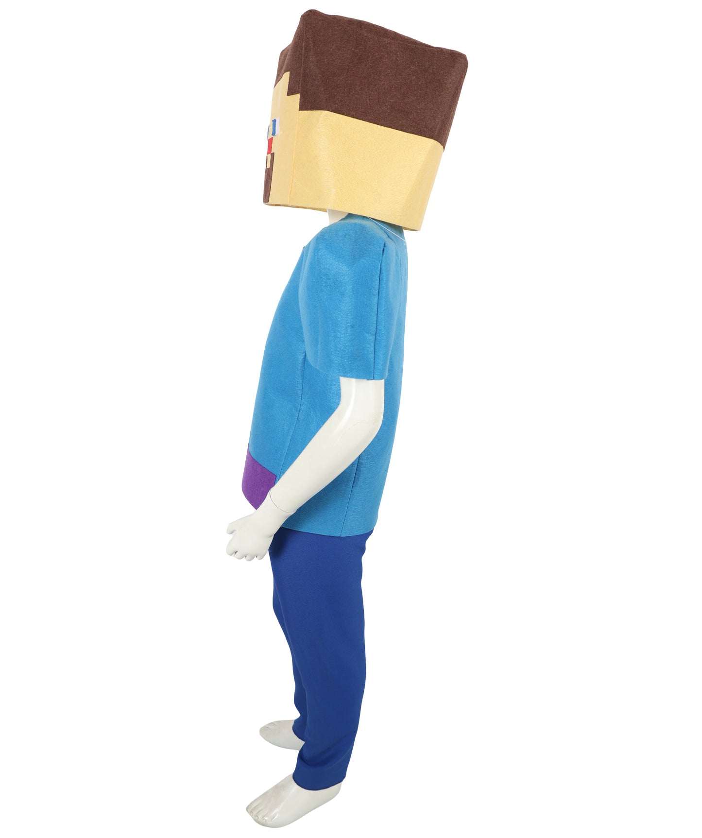 HPO Teen Video Game Character Outfit | Multicolor Style Costume Cape with Hood | Adventure Gamer Cosplay Suit for Halloween, Roleplay & Themed Party Events