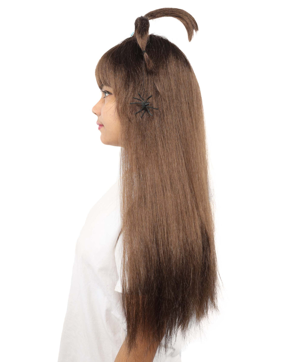 HPO Adult Women's Spider Gothic Sculpted Wig | Multiple Color Options, create of synthetic fiber, architectural spider-leg loops with blunt bangs, breathable base | Party, Halloween, theater, drag, performance, costume events