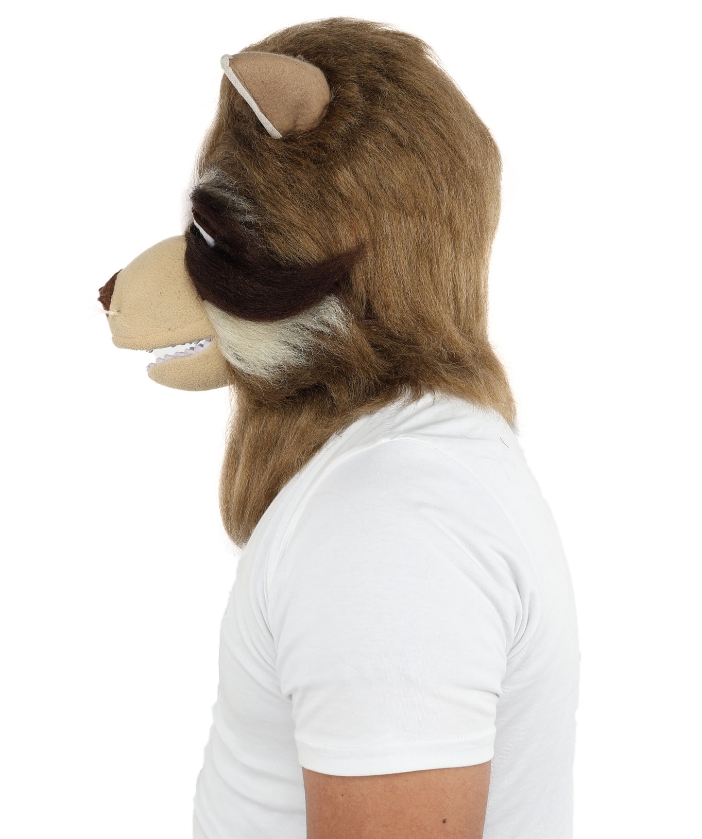 HPO Unisex Brown Bear Mascot Costume Bundle with Plush Head Mask Set | Animal Character Suit with Head Cover | Designed for Fancy Dress Wear