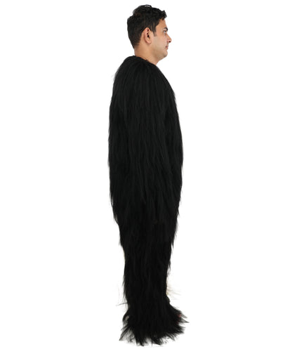 HPO  Extreme Hairy Person Two Part Costume, Mask and Bundle Set - Full-Body Hair Suit Extra-Long Costume Wig for Halloween, Cosplay & Parties - Multiple Color Options
