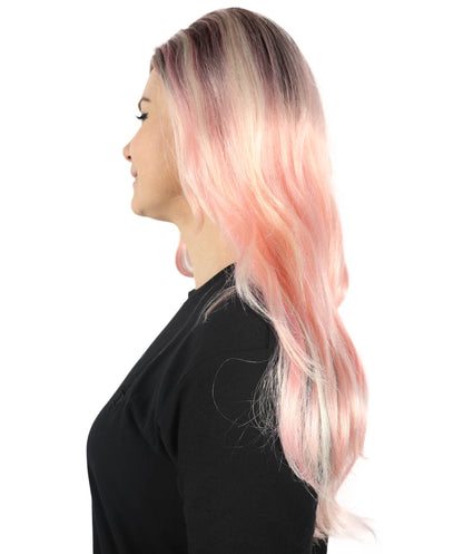 HPO  Women's Classic 90's Popstar Multiple Wig – Layered, Flirty Hairpiece with Pigtails, Perfect for Channeling a Retro Pop Icon Look, Premium Breathable Capless Cap