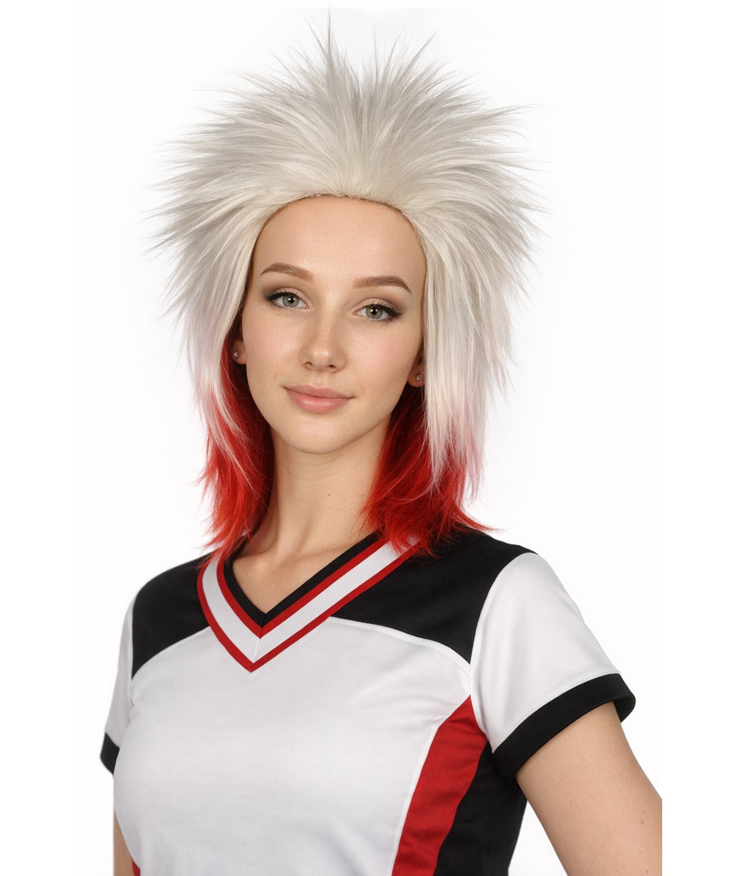 Poland Flag Sports, 80's Mullet Wig | Premium Breathable Capless Cap
