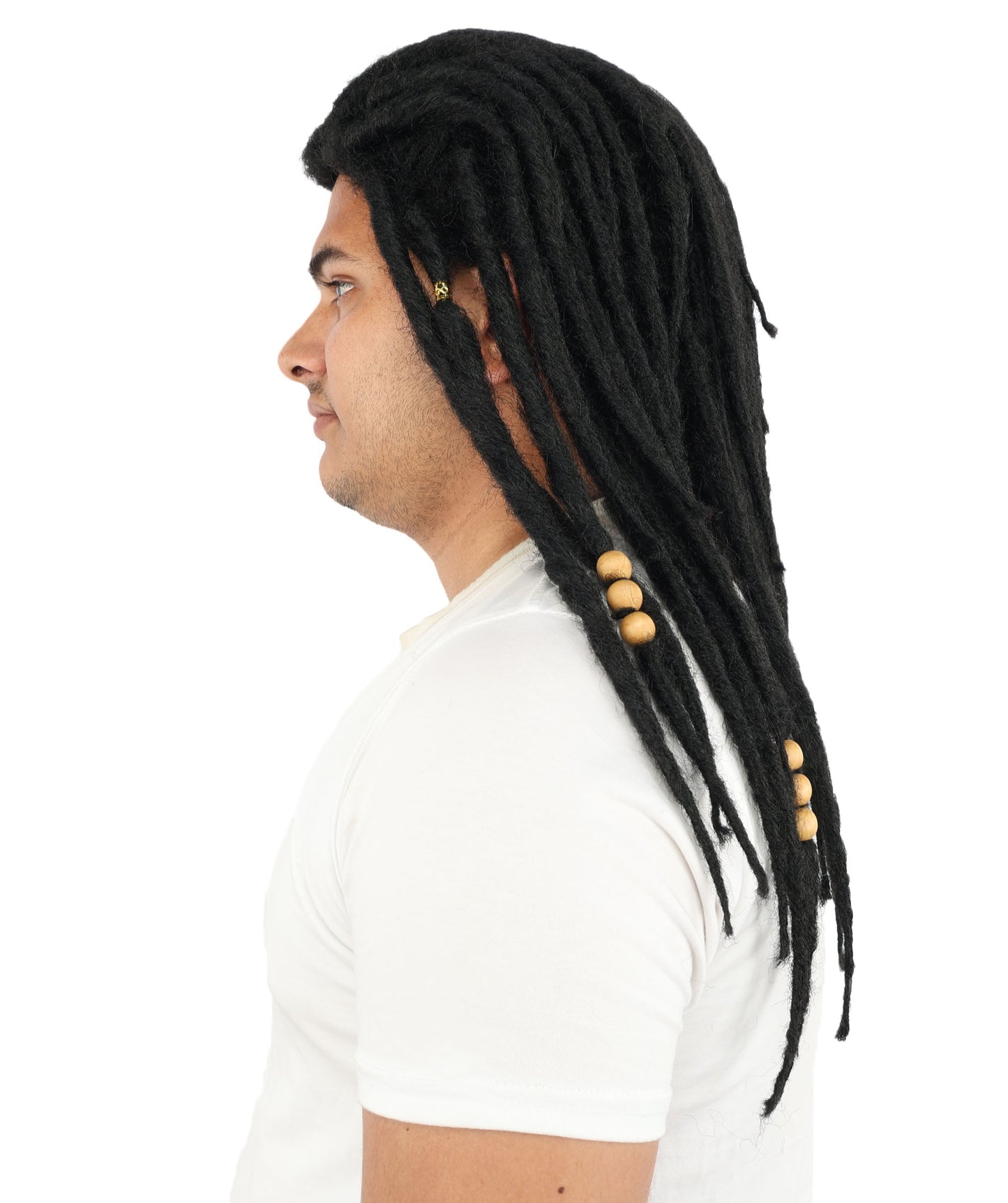 HPO Men’s Blonde Dreadlock Wig | Ideal for Cosplay, Halloween and Themed Parties | 22 Inch Realistic Texture, Adjustable Cap, and Comfortable Fit