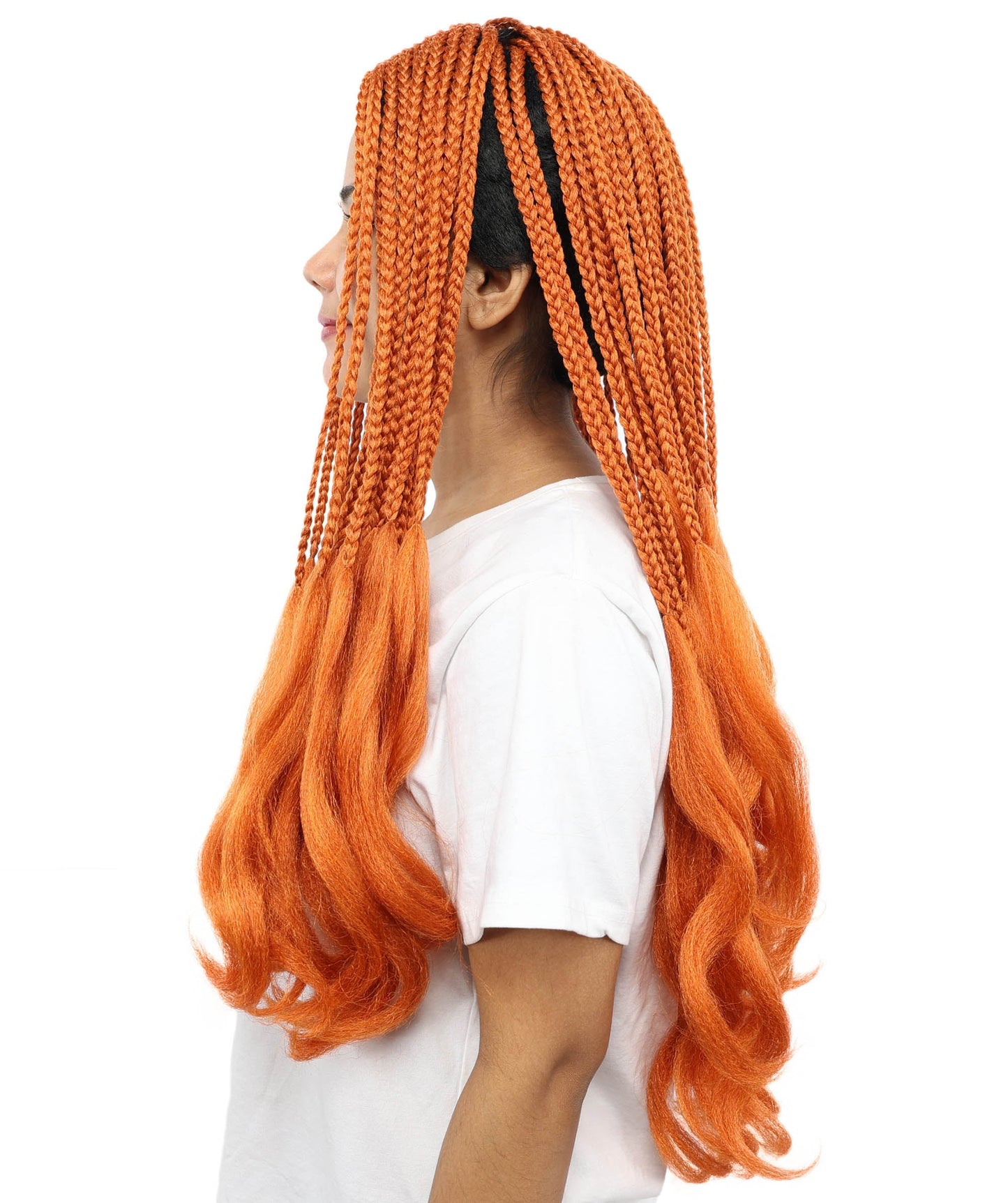 Pre-Stretched Knotless Braiding Hair | 3X French Curl Synthetic Hair for Braids, Crochet Styles, Cosplay, Parties & Stage Performances