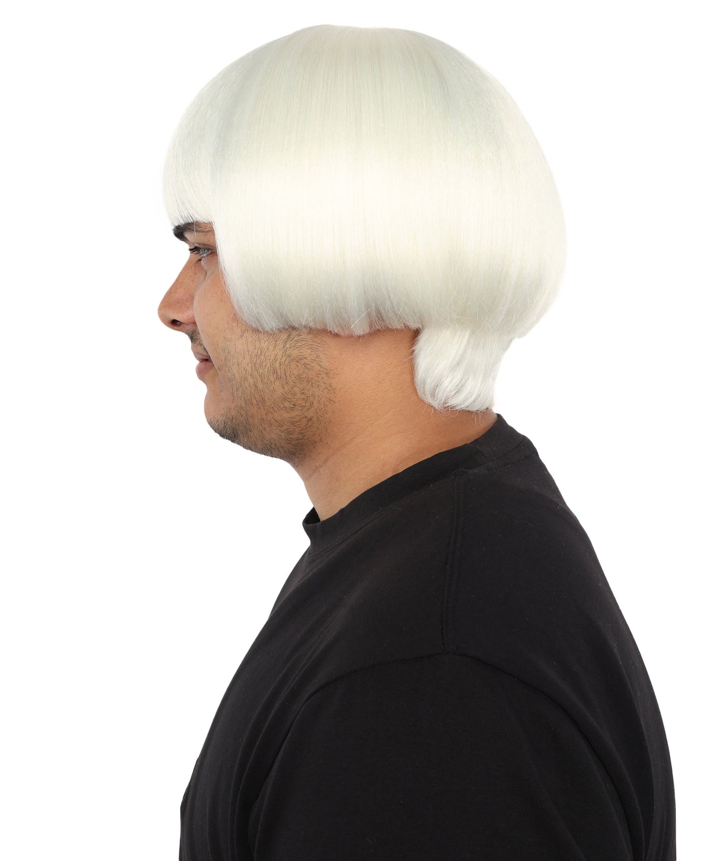 Adult Men’s Earfquake-Inspired Retro Blue Suit Costume & Multiple Bob Wig Bundle | Included sunglass | Bold Retro Look for Cosplay & Costume Events