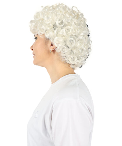 Woman's Wig | Curly Multicolor Short Celebrity Wig | Premium Breathable Capless Cap