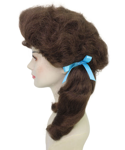 HPO Women’s Classic Elly May Clamped Multiple Wig With Two Blue Hair Ribbons