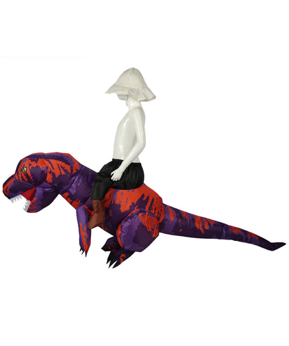 HPO Unisex Dino Rider Costume – Fierce Dinosaur and Rider Outfit for Halloween,Festivals – Lightweight, Comfortable, One Size Fits Most