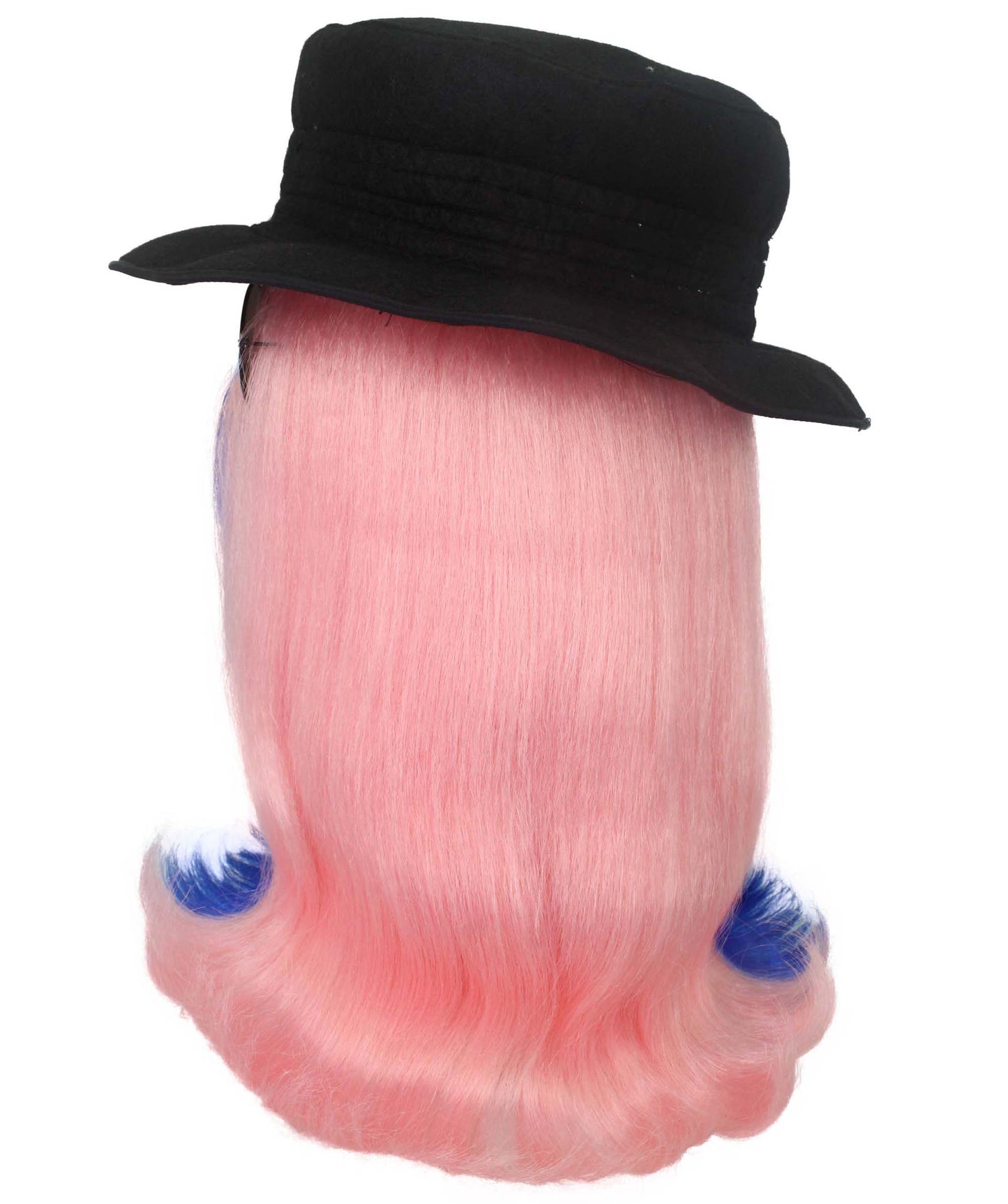 Blue & Pink Straight Creature Wig