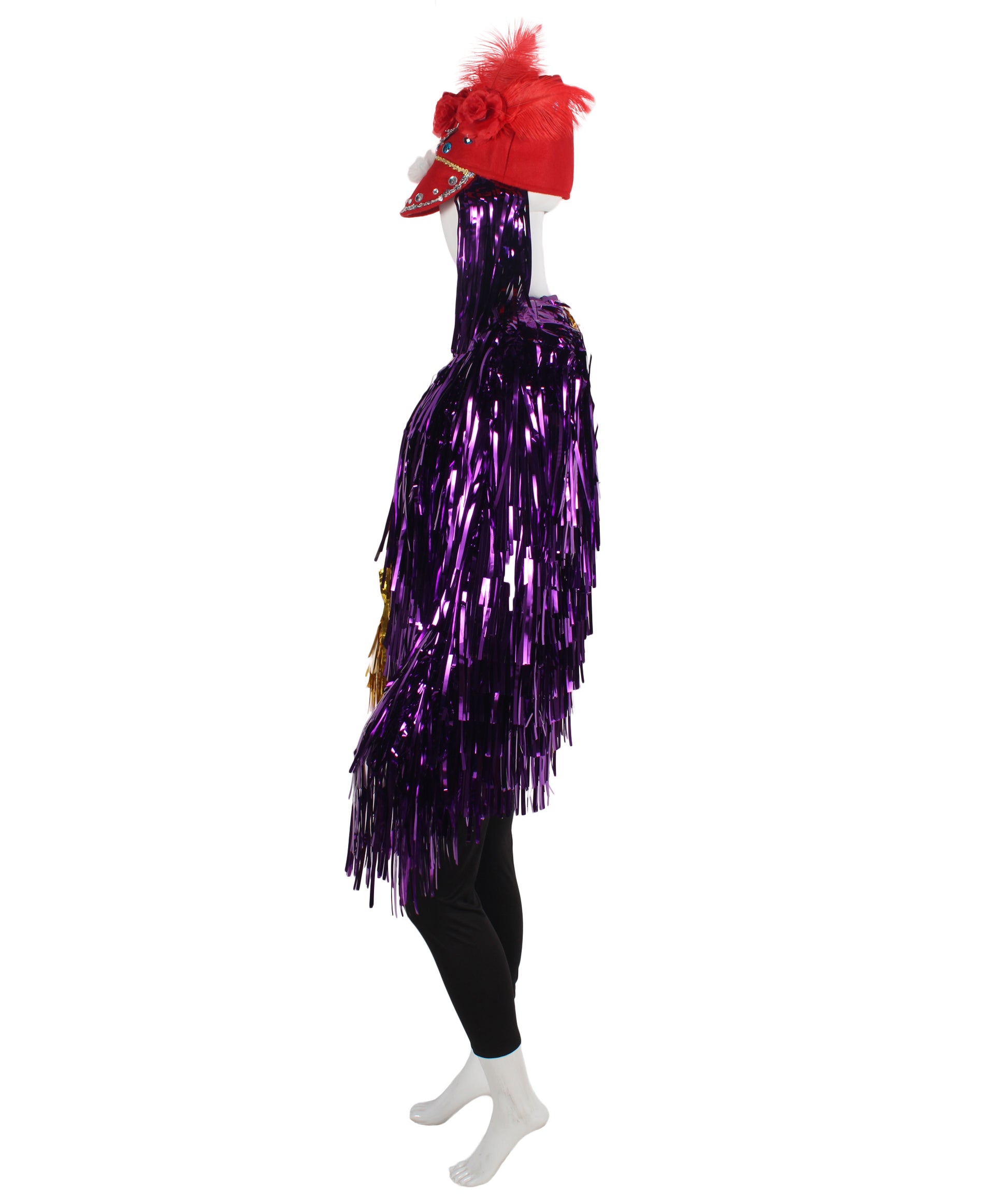 Purple/Gold Tinsel Costume