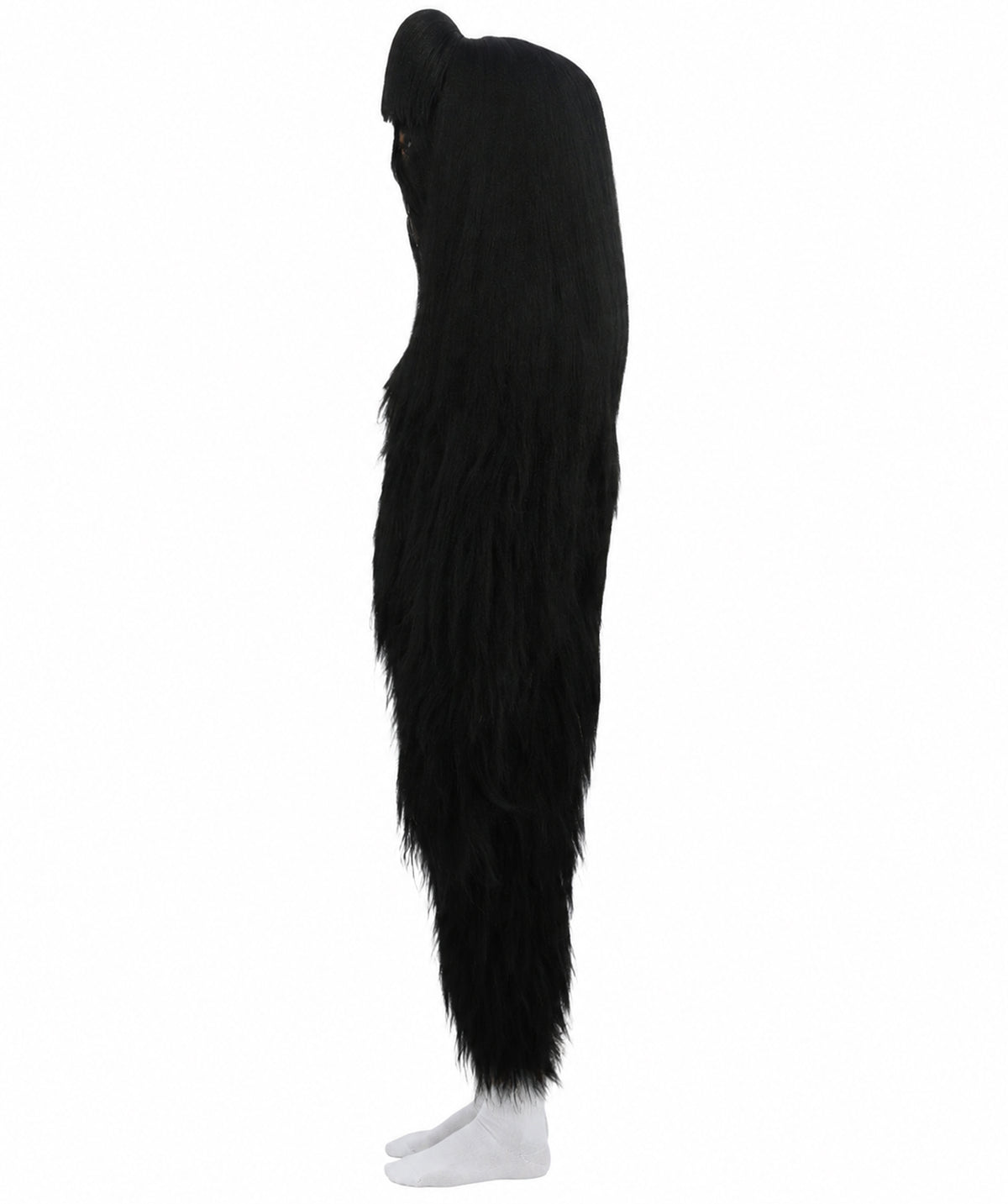 HPO Teen Extreme Hairy Person Costume Bundle & Mask Set - Full-Body Hair Suit Extra-Long Costume Wig for Halloween, Cosplay & Parties - Multiple Color Options