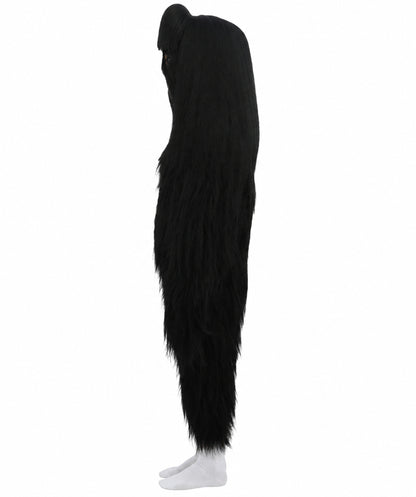 HPO Teen Extreme Hairy Person Costume Bundle & Mask Set - Full-Body Hair Suit Extra-Long Costume Wig for Halloween, Cosplay & Parties - Multiple Color Options