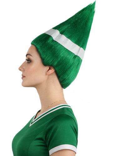 Nigeria Flag Sport Troll Wig | Premium Breathable Capless Cap