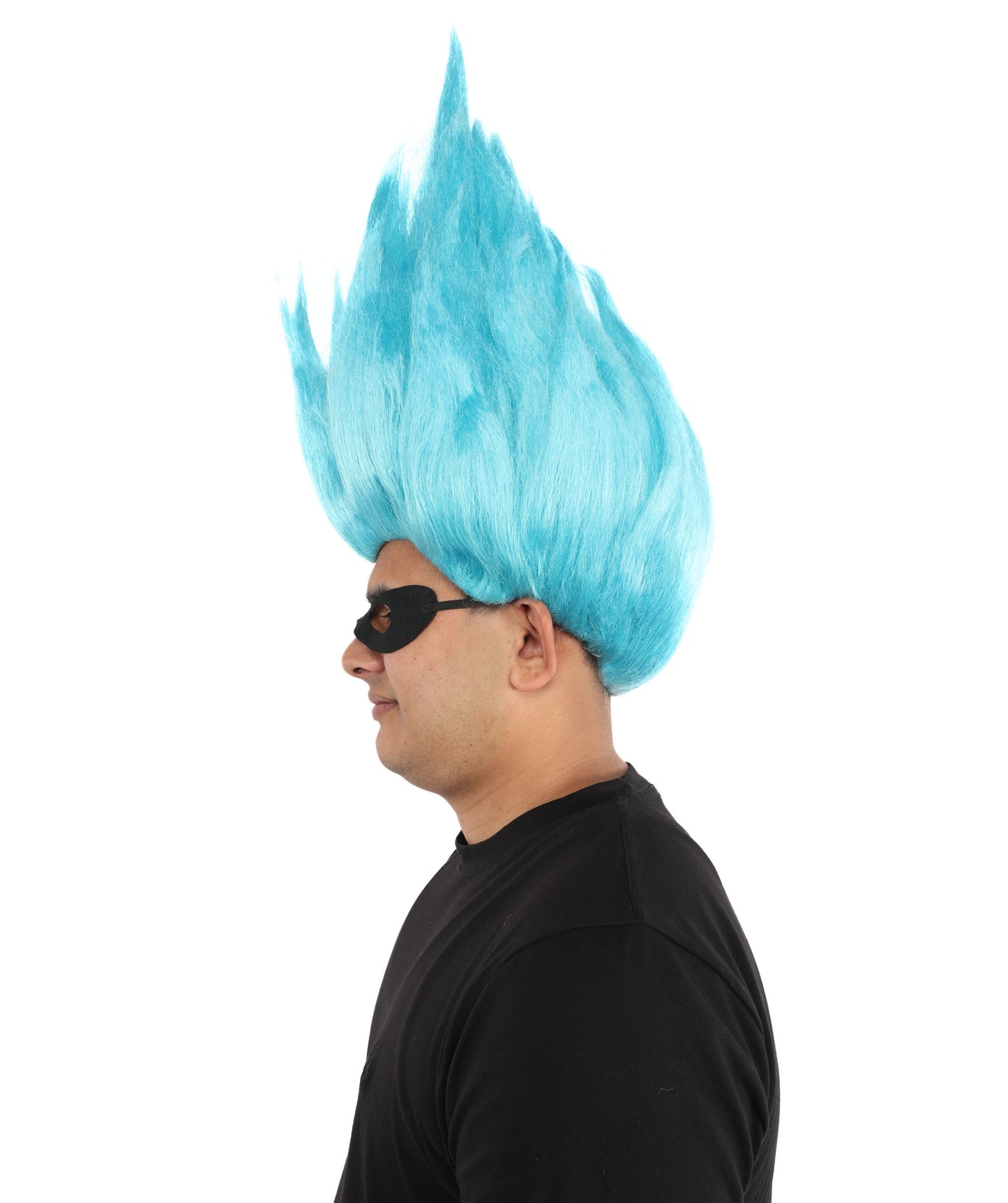 HPO Animated Movie Supervillain Wig , Troll Wig , Premium Breathable Capless Cap
