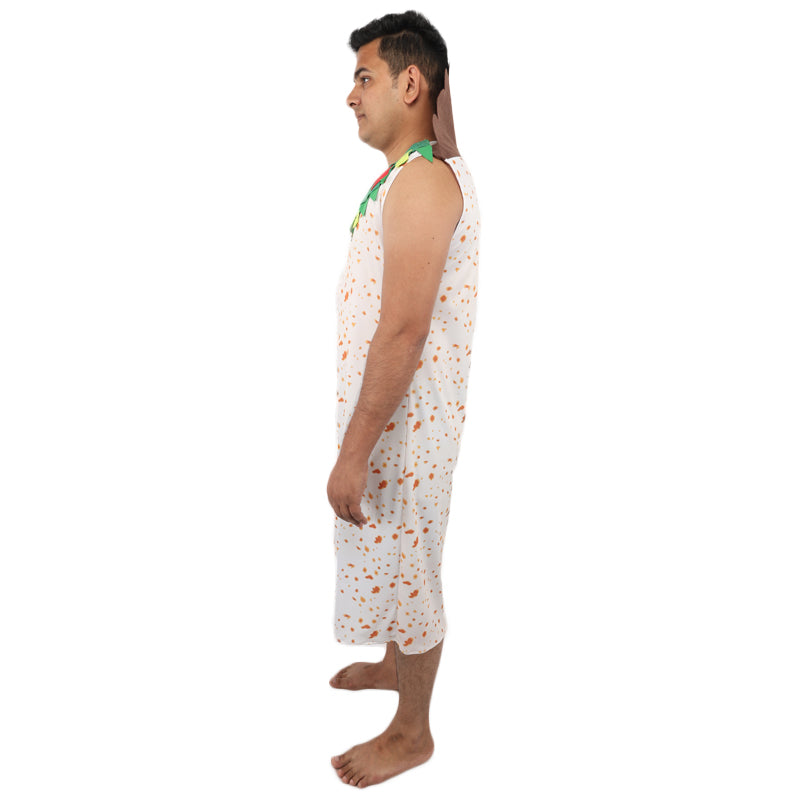 HPO Men’s Burrito White Costume | Food-Themed Cosplay Outfit | Halloween, Party, Stage & Themed Event Funny Wrap Suit