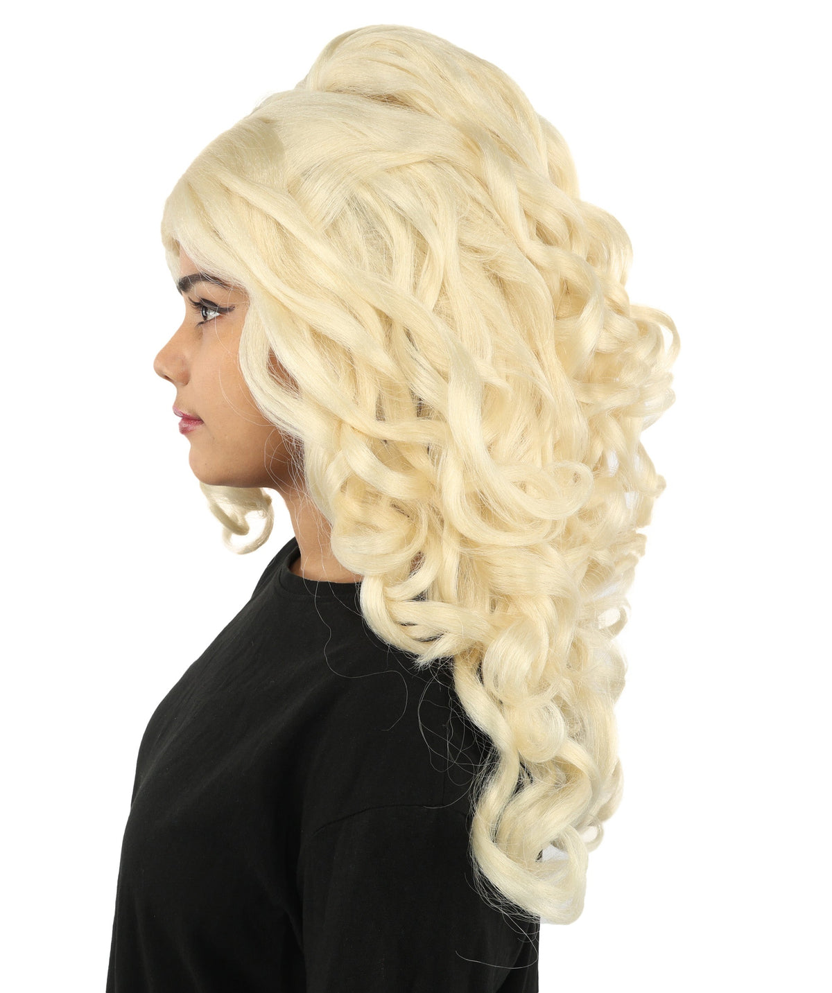 HPO Adult Long 20-Inch Curly Wig | Multiple Color Options | Ideal Cosplay, and Themed Parties | Soft, Natural-Looking, and Easy to Wear