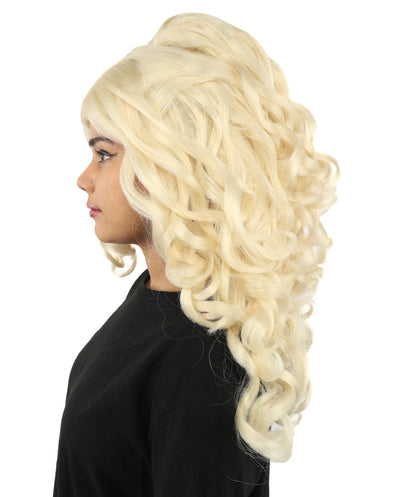 HPO Adult Long 20-Inch Curly Wig | Multiple Color Options | Ideal Cosplay, and Themed Parties | Soft, Natural-Looking, and Easy to Wear