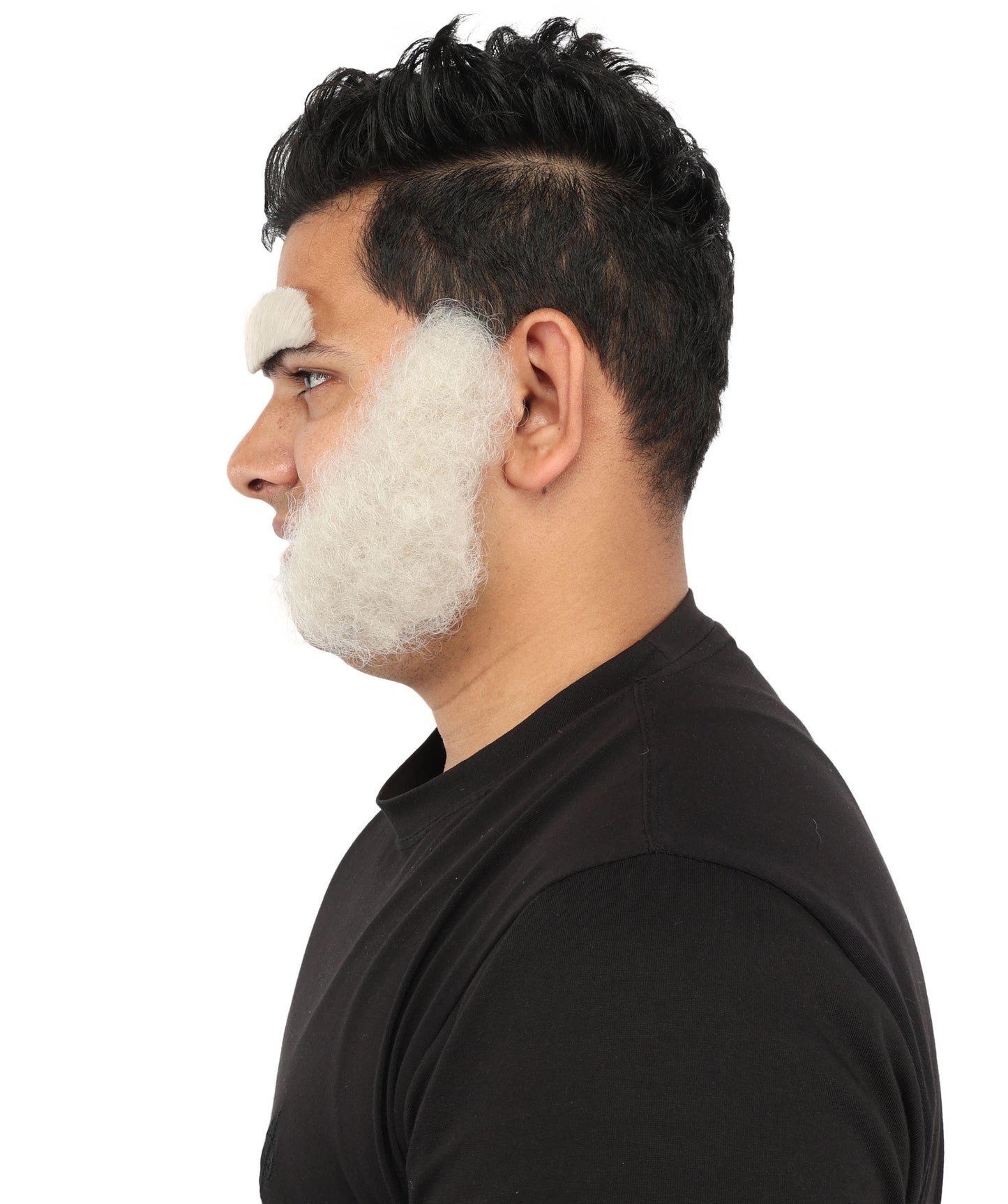 HPO Men’s Sideburns and Eyebrows Set | Animated Character-Inspired Facial Hair | Ideal for Halloween and Cosplay